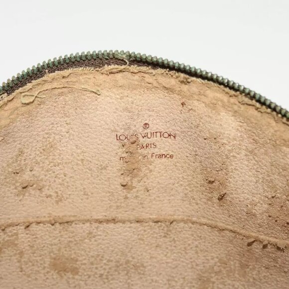 LOUIS VUITTON Monogram Trousse Demi Ronde Cosmetic Pouch M47520 LV Auth 43628 - Picture 10 of 16